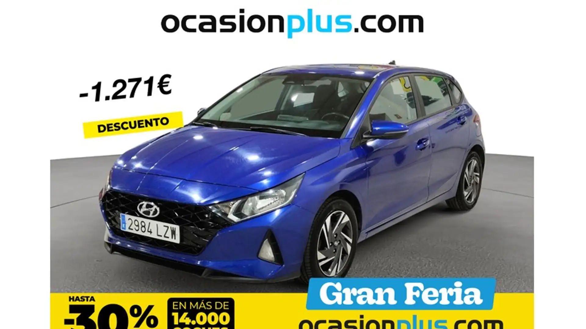 Hyundai i20 1.0 TGDI Klass 100 Blauw - 1