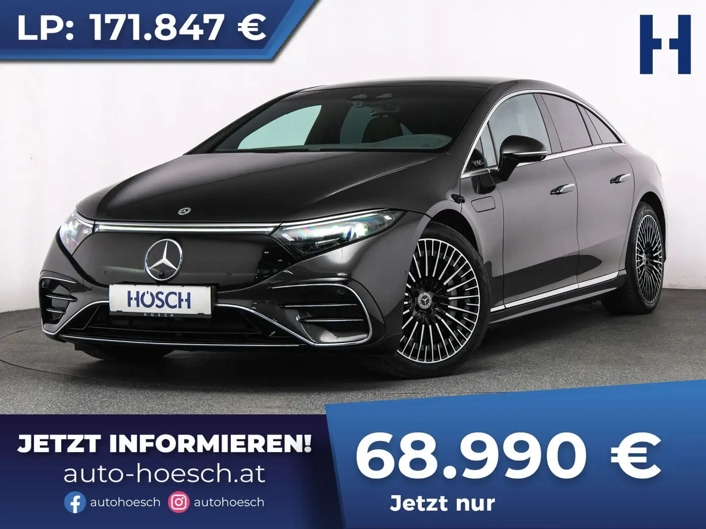 Mercedes-Benz EQS 580 4Matic AMG TRAUMWAGEN WIE NEU -60% Gris - 1