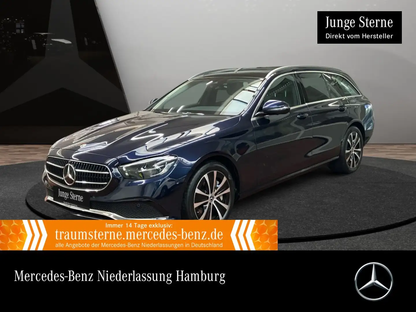 Mercedes-Benz E 300 de T AVANTG+PANO+360+AHK+LED+BURMESTER+9G Blau - 1