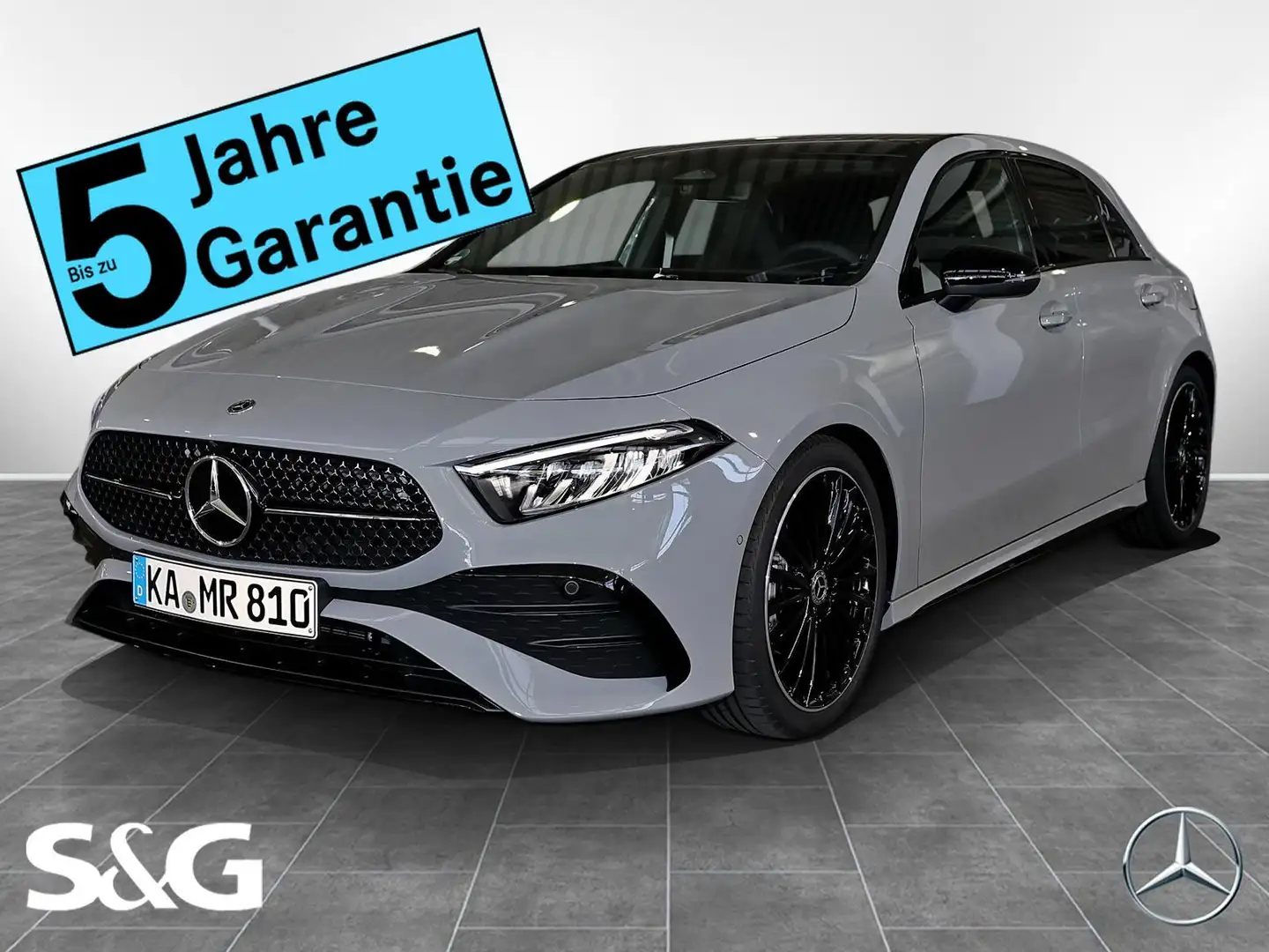 Mercedes-Benz A 180 AMG MBUX+RüKam+LED+Pano+Distro+Totwinkel Grijs - 1