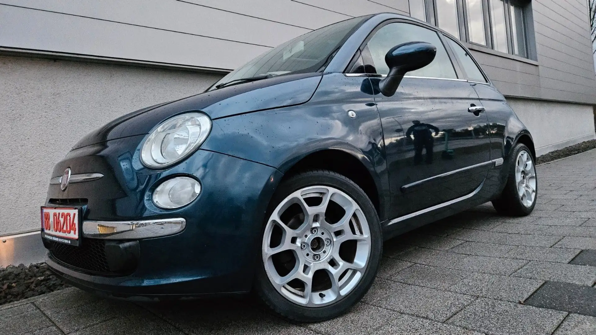 Fiat 500 +PANO+ TÜV+GARANTIE+PARKS++HAND+KLIMA+TEMPO Blau - 1
