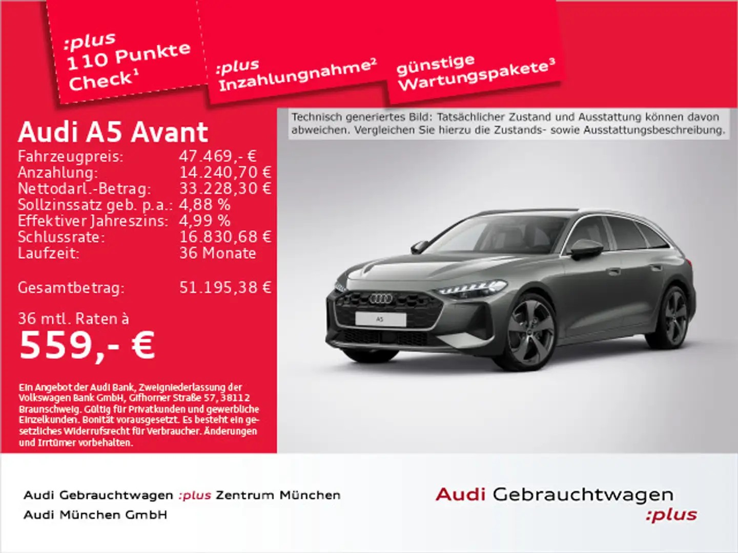 Audi A5 TFSI S tronic ACC/LED+/Navi+/Privacy/Ka Grau - 1