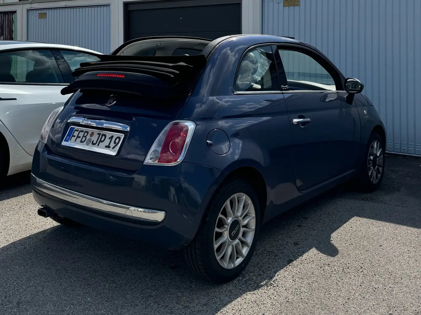 Fiat 500C Cabrio Blau - 2