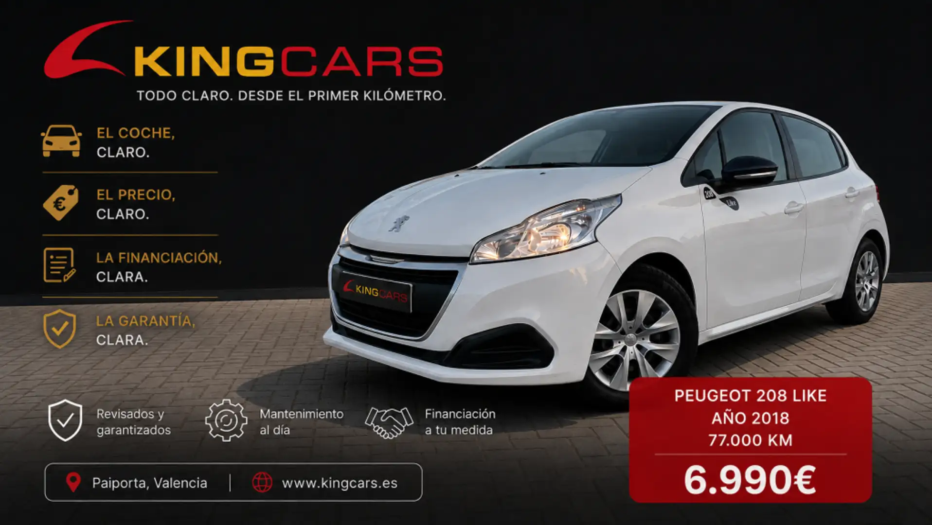 Peugeot 208 1.2 PureTech Like 68 Blanco - 1