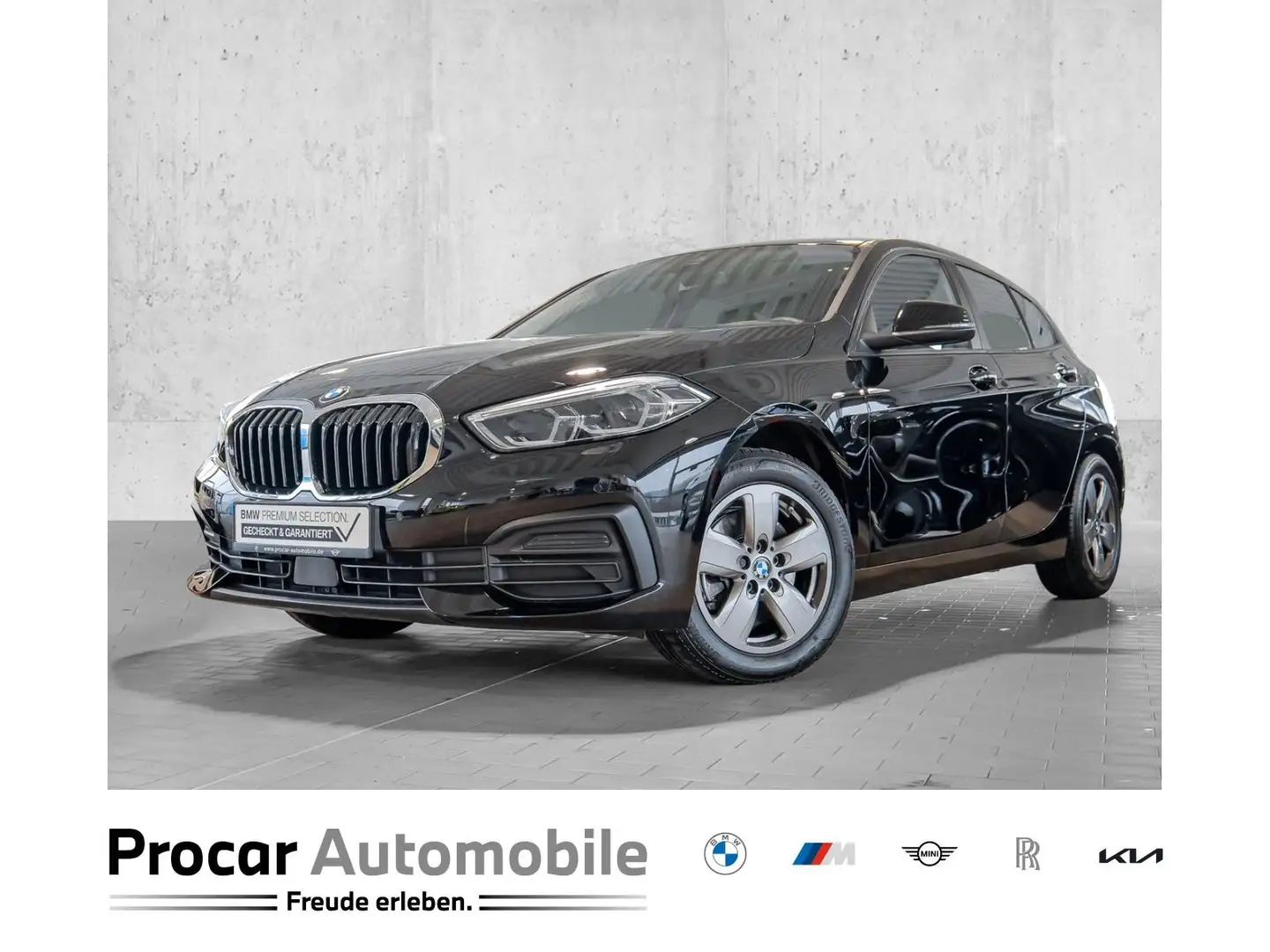 BMW 118 i Advantage Aut. LED 2-Zon-Klima Lordose Zwart - 1