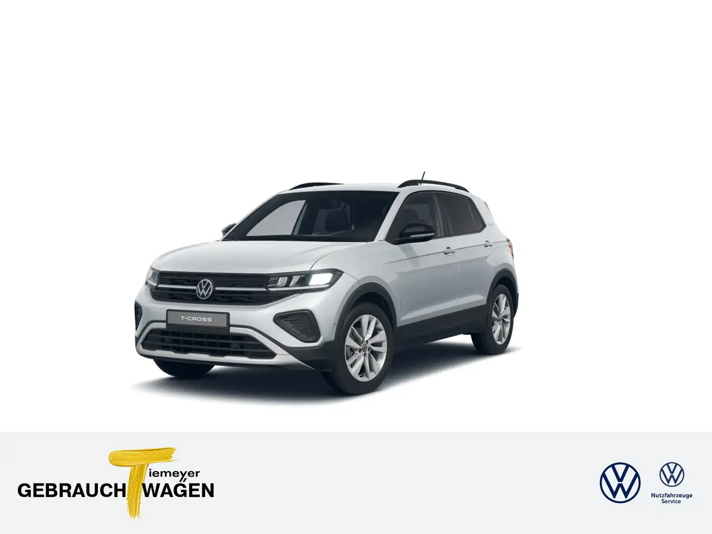 Volkswagen T-Cross 1.0 TSI DSG LIFE GOAL AHK ACC SITZHZG Silber - 1