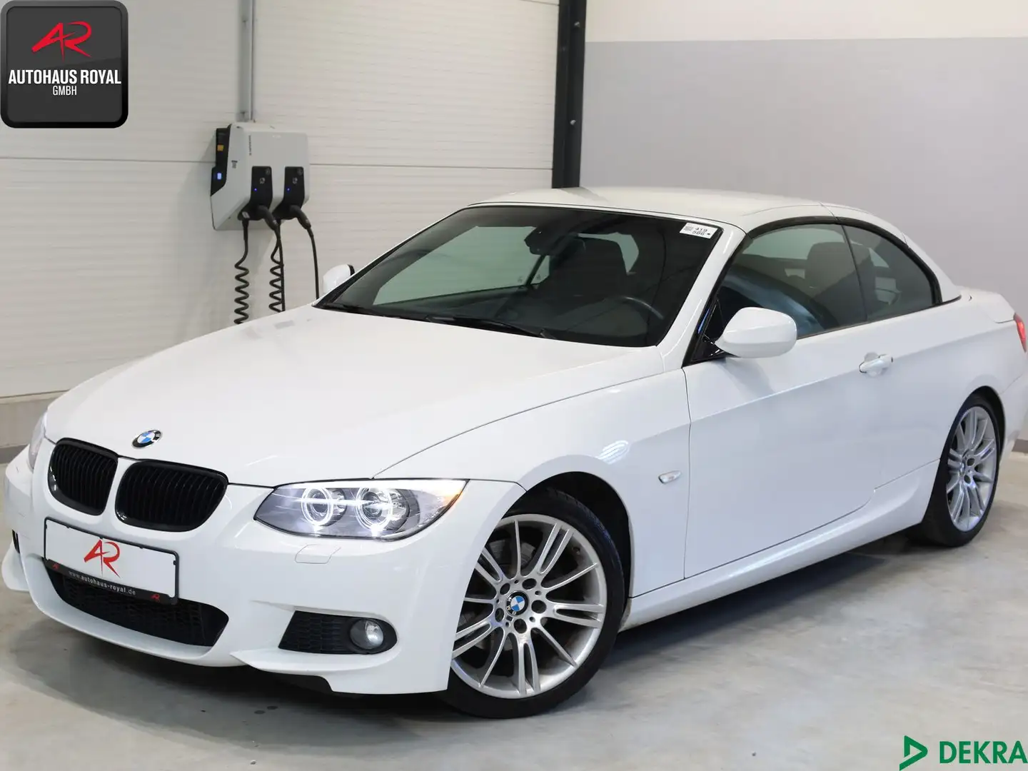 BMW 320 320 d Cabrio M SPORT MEMORY,KEYLESS,H/K,NAVIPROF Weiß - 2