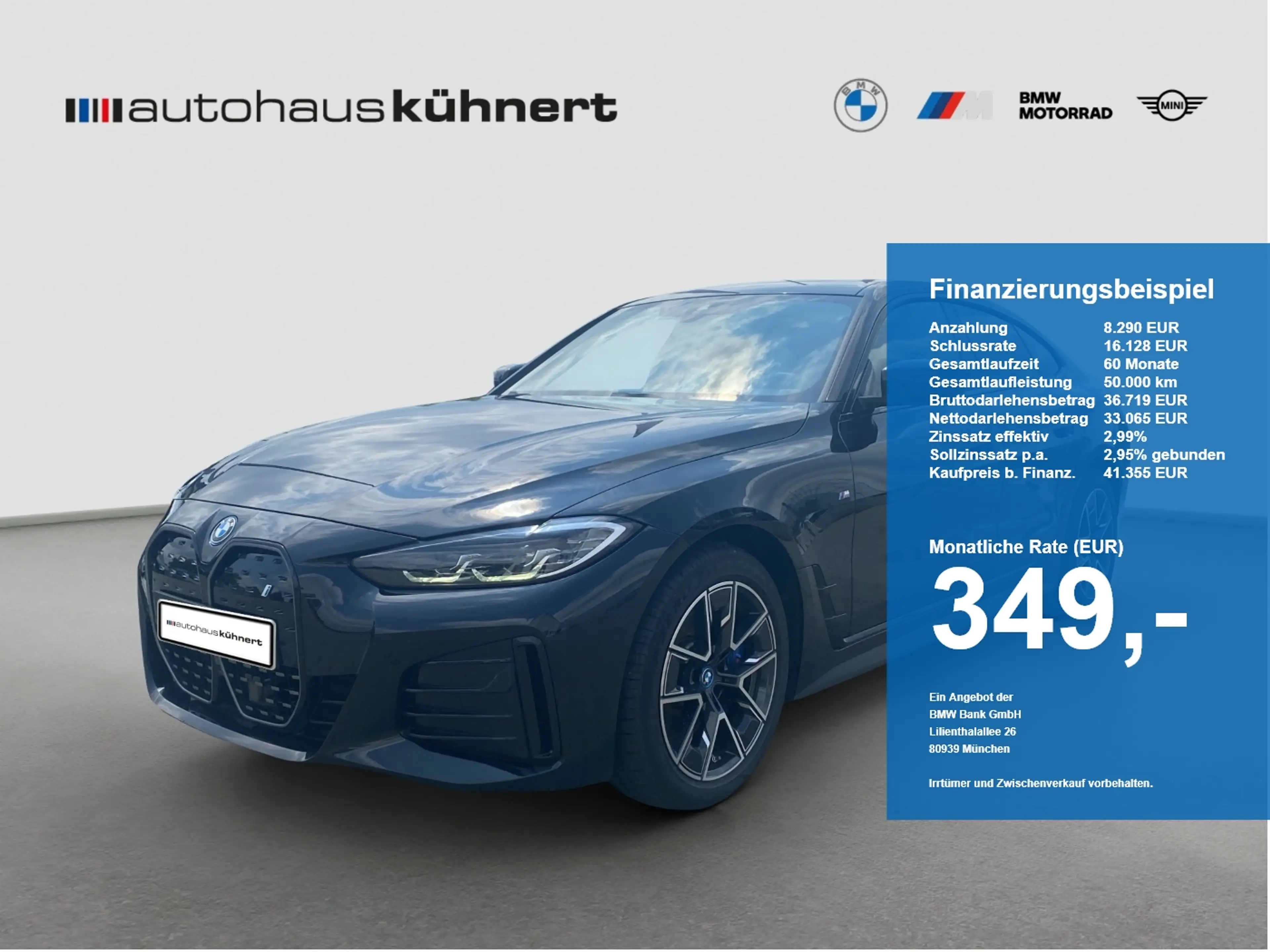BMW i4 eDrive35 ///M-Sport/ACC/SpurAss/HiFi/Navi