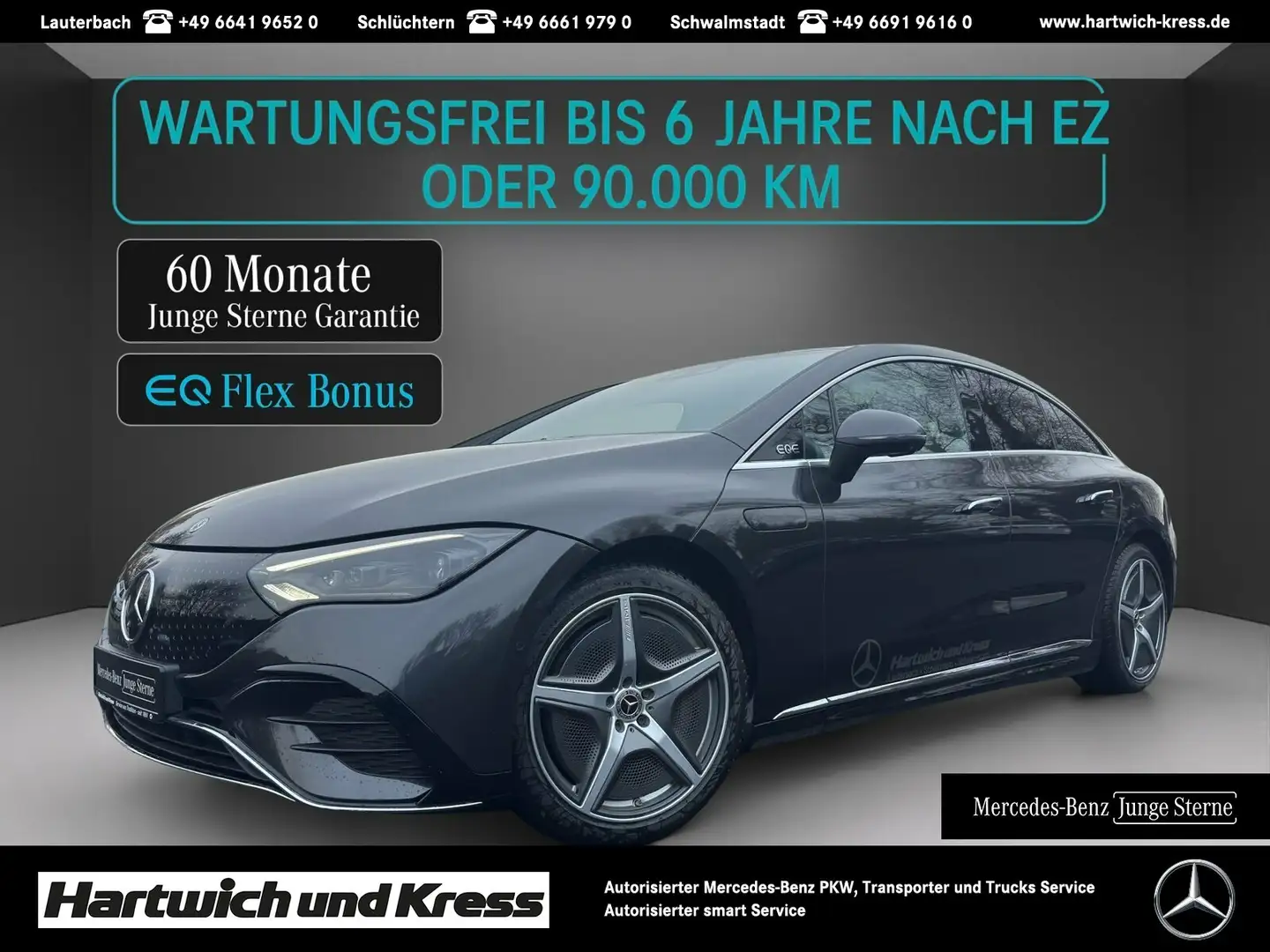Mercedes-Benz EQE 350 EQE 350 4Matic AMG Premium+HA-Lenkung+360°-Kamera+DIGITAL LIGHT+Burmester+Pano+Memory+ Grau - 1