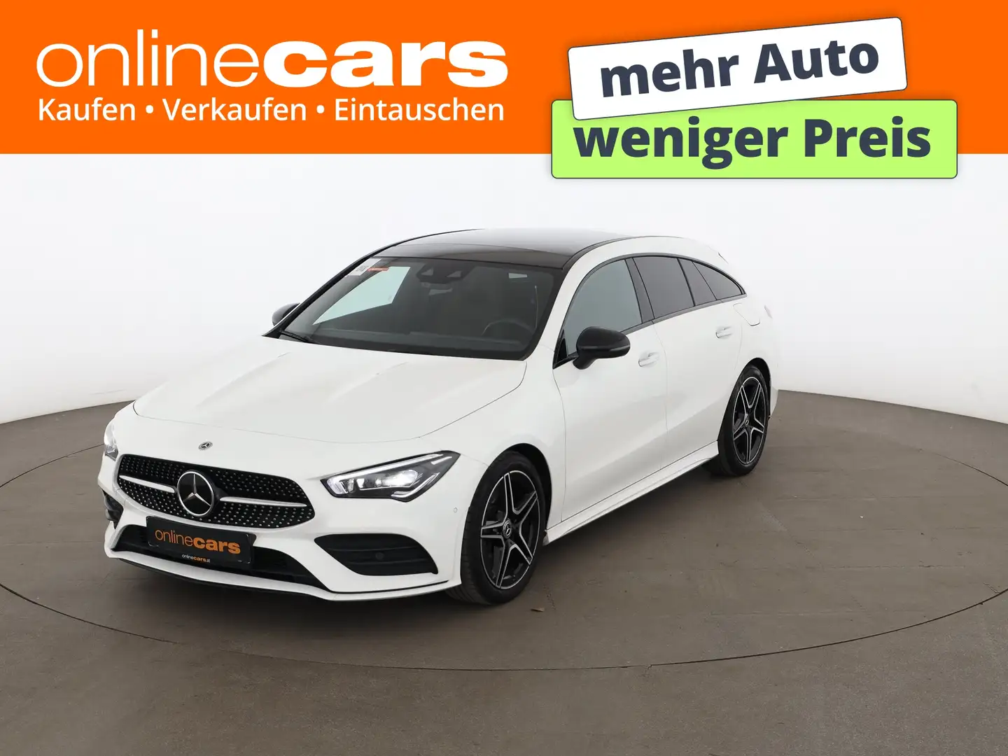 Mercedes-Benz CLA 220 d SB AMG-Line Aut LED SKY RADAR LEDER Weiß - 1
