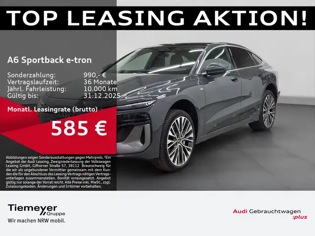 Audi A6 e-tron A6 e-tron Sportback Q S LINE PANO LM21 LEDER B&O
