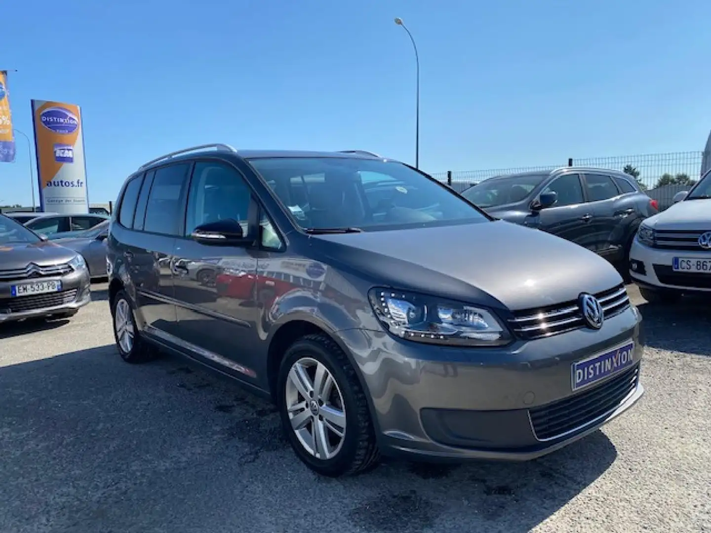 Volkswagen Touran 1.6 TDI 105 - CONFORTLINE 7 PLACES Gris - 2