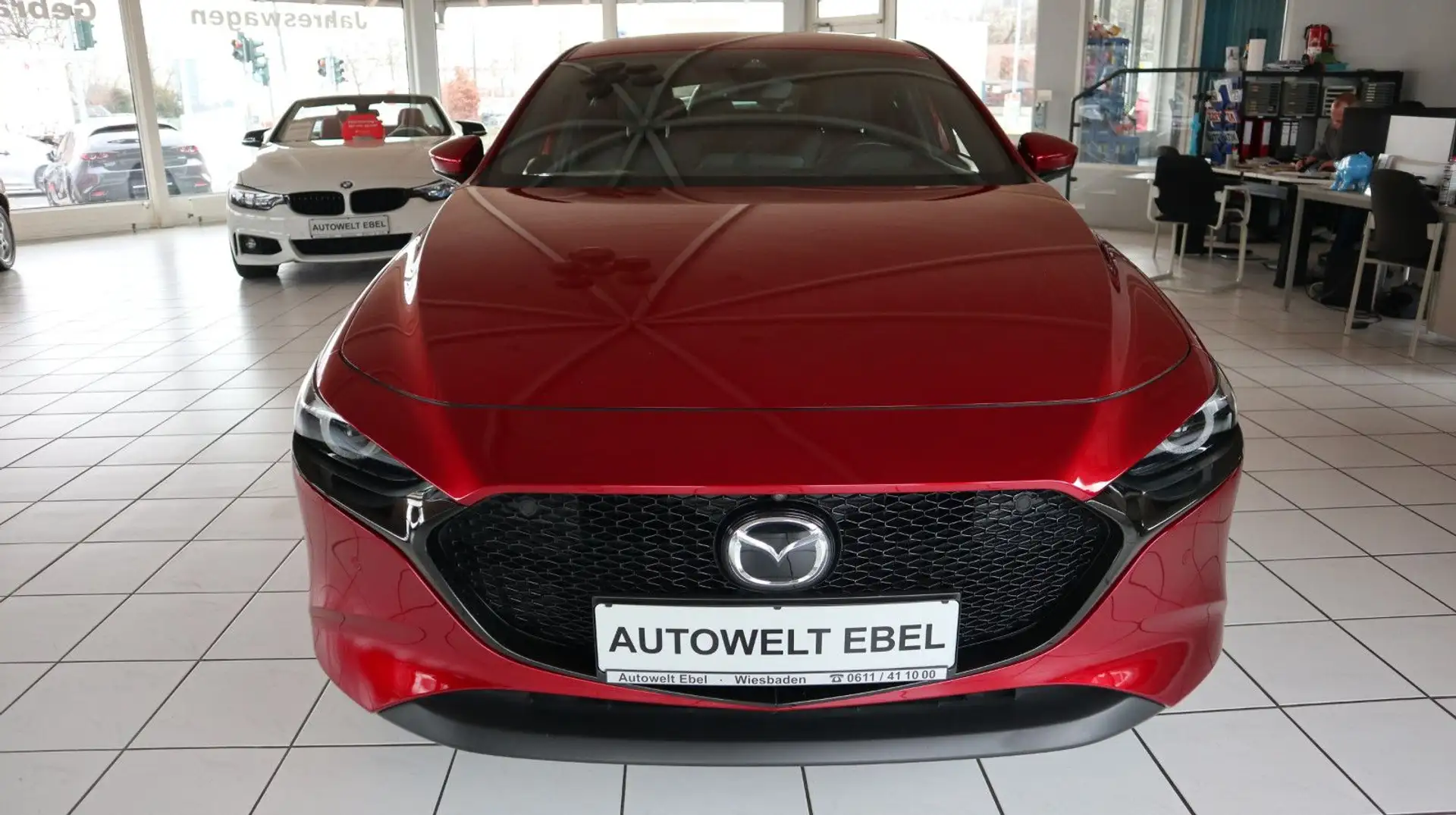 Mazda 3 Lim*179PS*AUTOMATIK*LEDER*360°KAM*LEDER*BOSE* Rot - 2