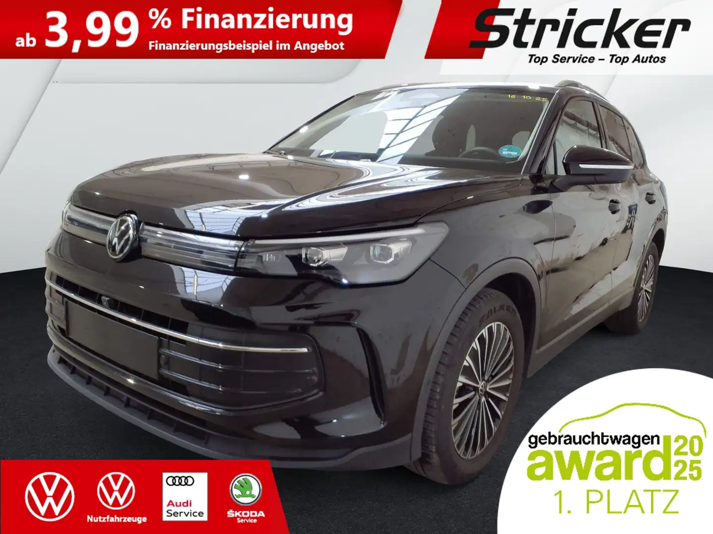 Volkswagen Tiguan Goal 2.0TDI DSG 349,-ohne Anzahlung Navi AHK Kame Schwarz - 2