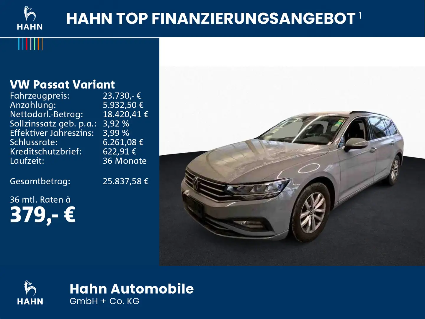 Volkswagen Passat Variant 1.5TSI DSG Business LED Navi ACC Grau - 2