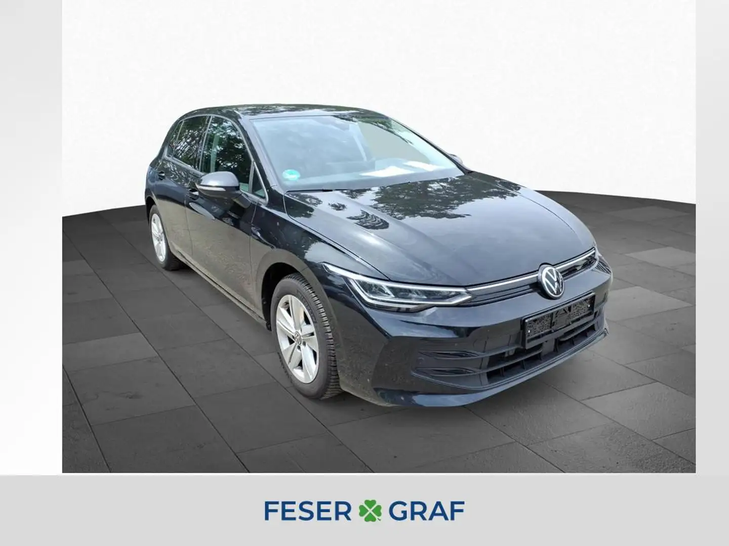 Volkswagen Golf VIII 1.5 eTSI DSG LIFE NAVI KAM APP GJR SHZ Schwarz - 1
