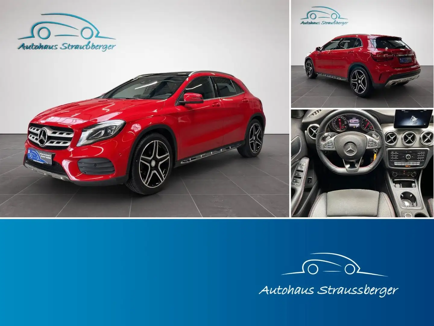 Mercedes-Benz GLA 200 GLA-Klasse GLA 200, Pano, SHZ, RFK, Navi Rood - 1