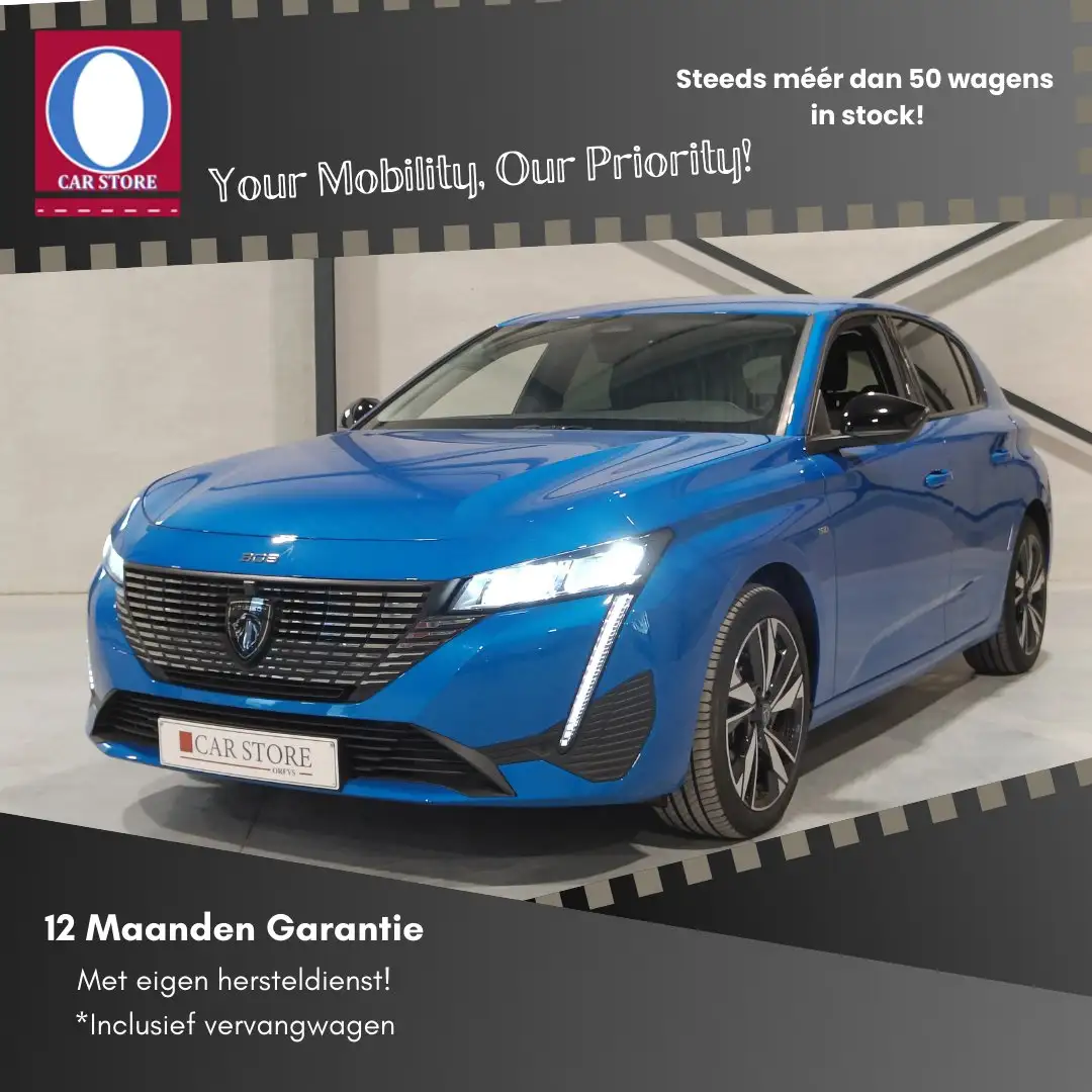 Peugeot 308 1.6 PHEV Hybrid Allure Pack *Vanaf 289€/maand Kék - 1