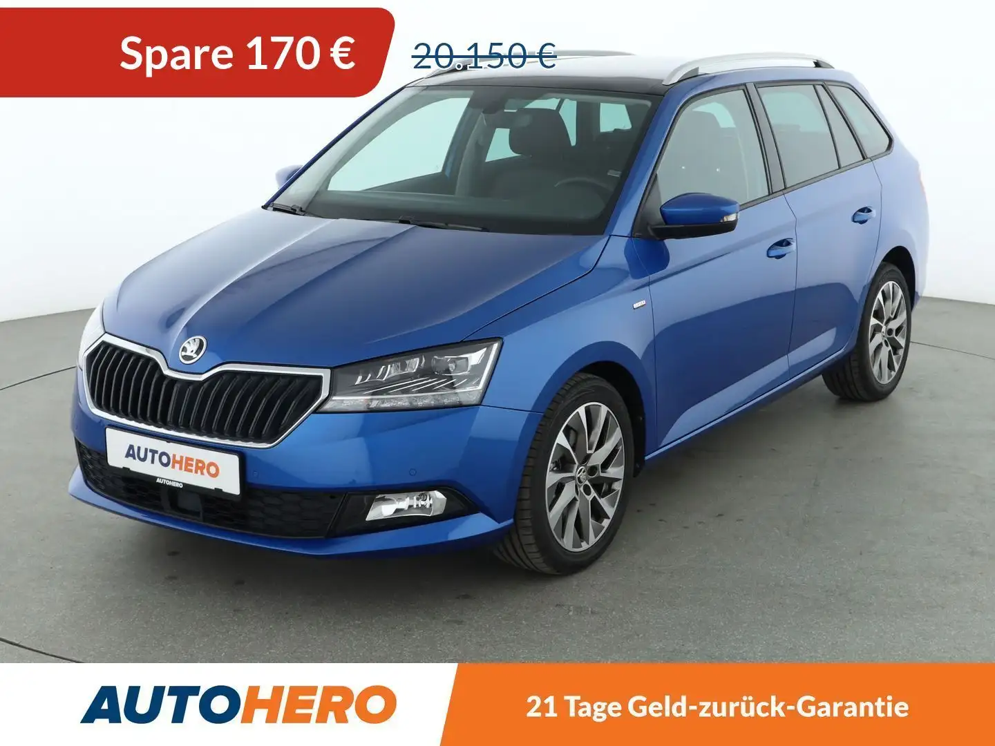Skoda Fabia 1.0 TSI Clever Best of Aut.*NAVI*LED*ACC*CAM*SHZ* Blau - 1