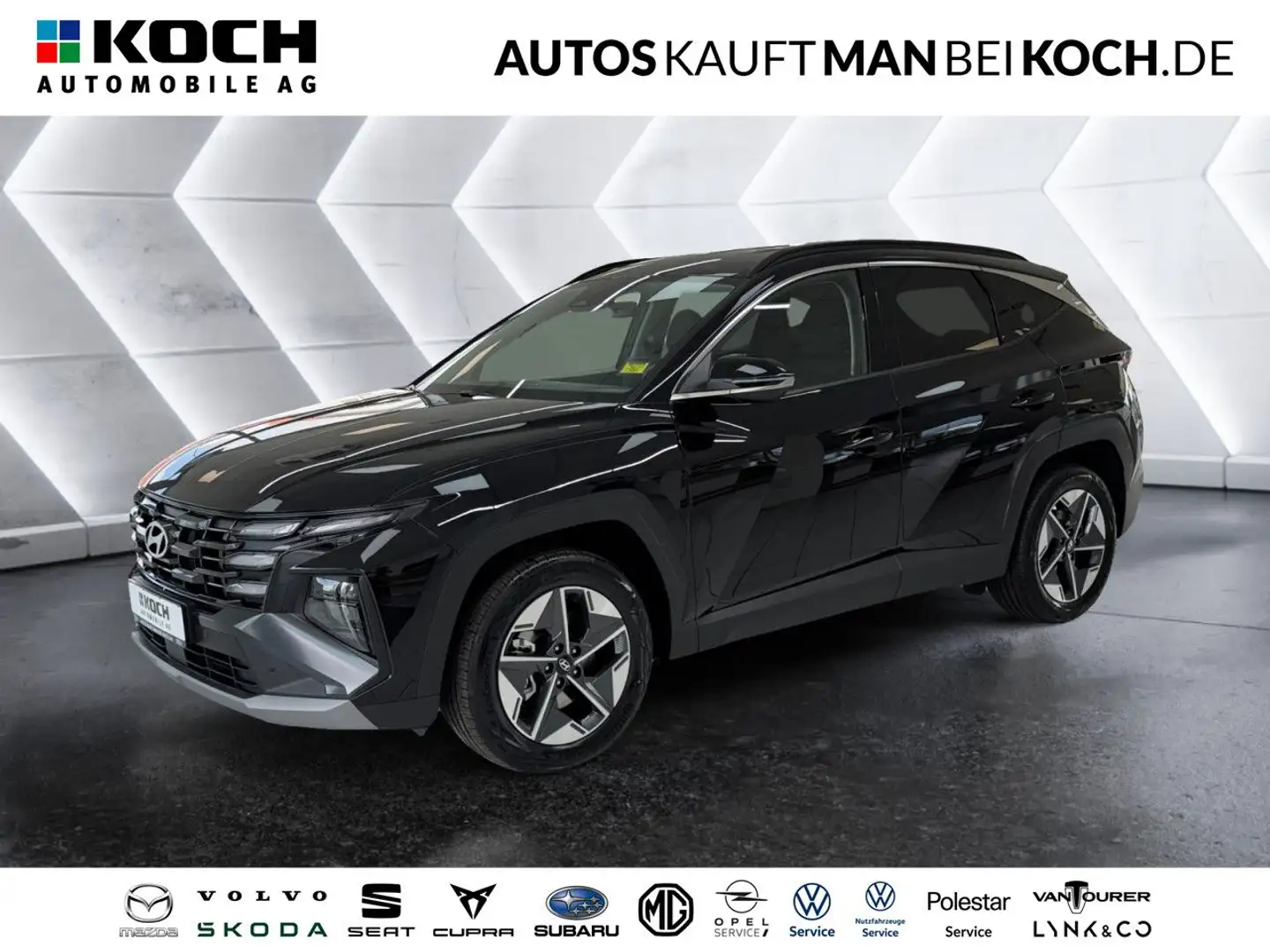 Hyundai TUCSON 1.6 TGDI mHEV AUT LED 18" TOTW KAM ACC Navi Schwarz - 1