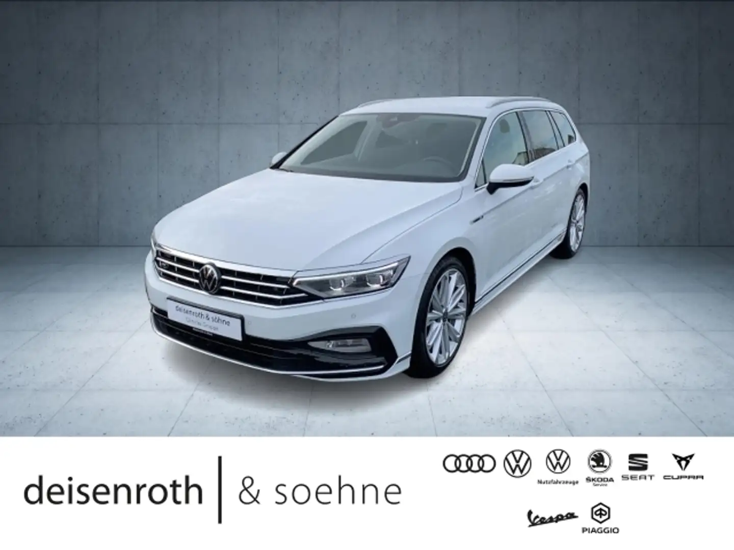 Volkswagen Passat Variant Elegance R-Line 2.0 TSI StHz/Nav/19''/DC/A Weiß - 1