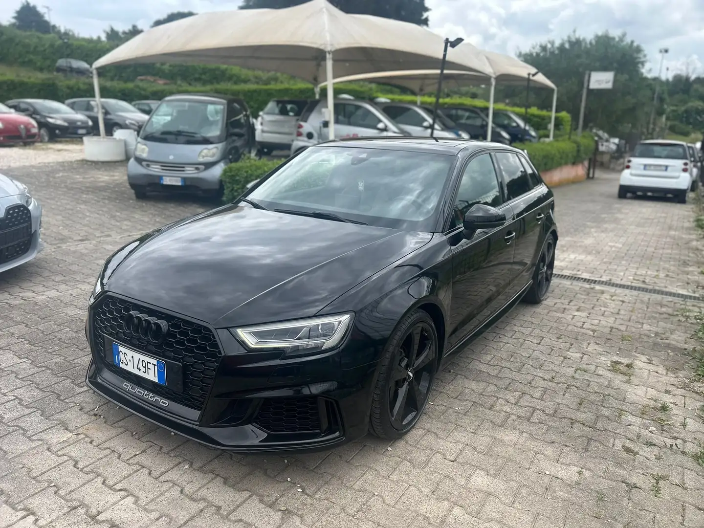 Audi RS3 SPORTBACK-TETTO-OTTIME CONDIZIONI-PRONTA CONSEGNA Чорний - 1