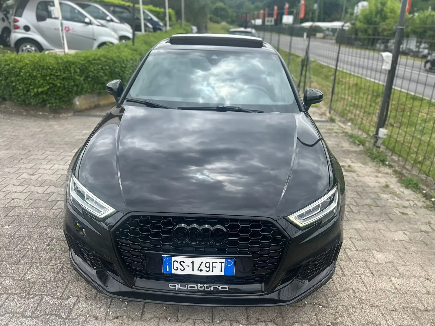 Audi RS3 SPORTBACK-TETTO-OTTIME CONDIZIONI-PRONTA CONSEGNA Чорний - 2