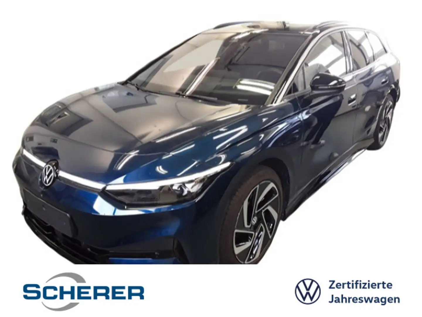 Volkswagen ID.7 Tourer Pro 77kWH MATRIX WÄRMEPUM. AHK 360° Blau - 1