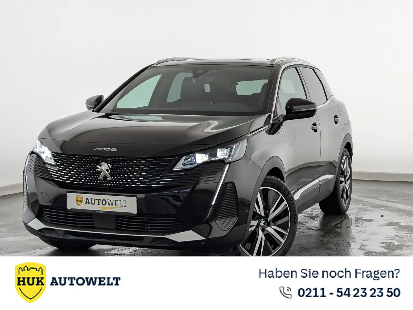 Peugeot 3008 3008 Hybrid4 300 GT LED+NAVI+PANO+ACC+RFK+SHZ+ BC Noir - 1