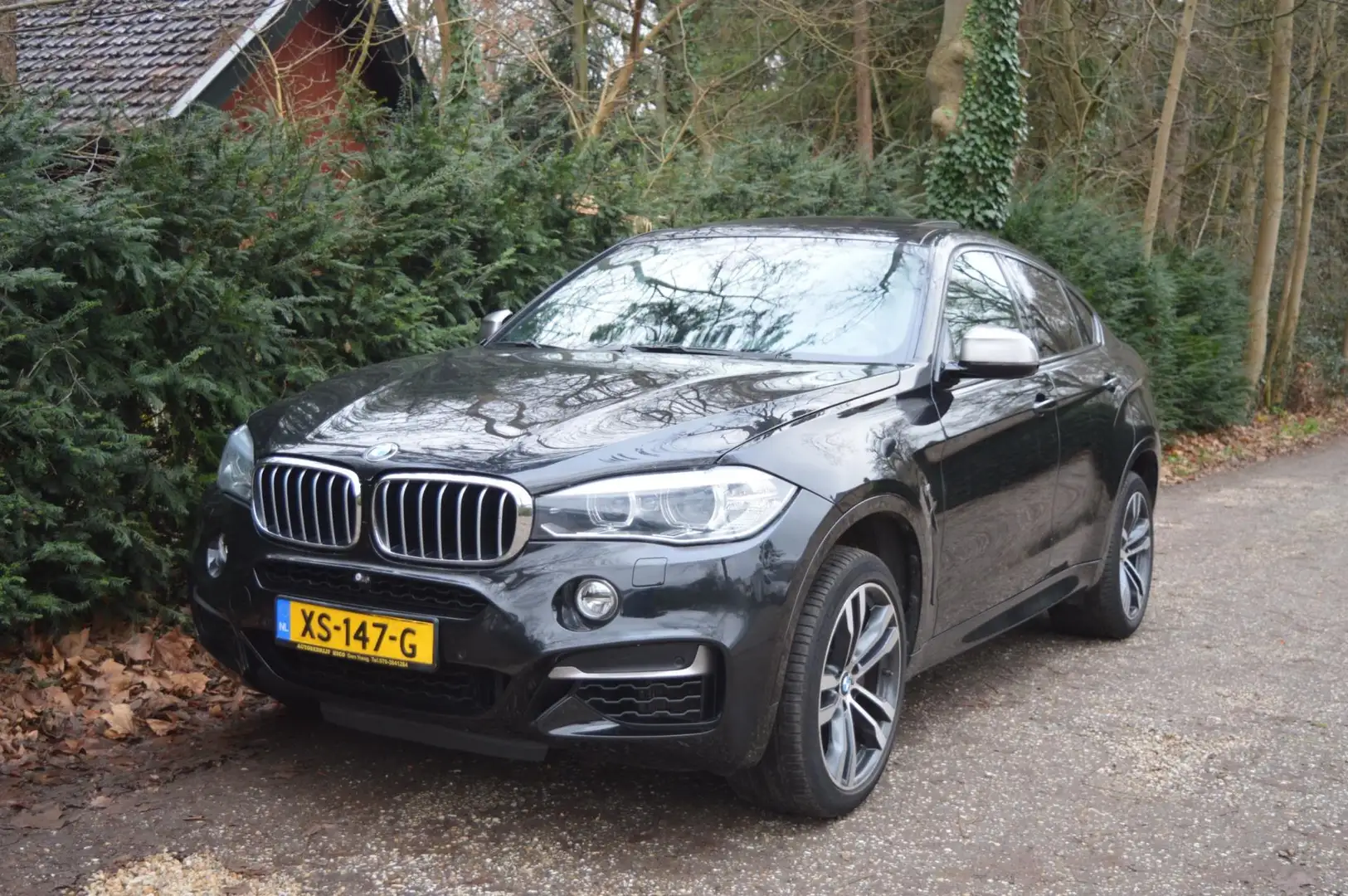 BMW X6 M50d schuifdak/half-leer Fekete - 2