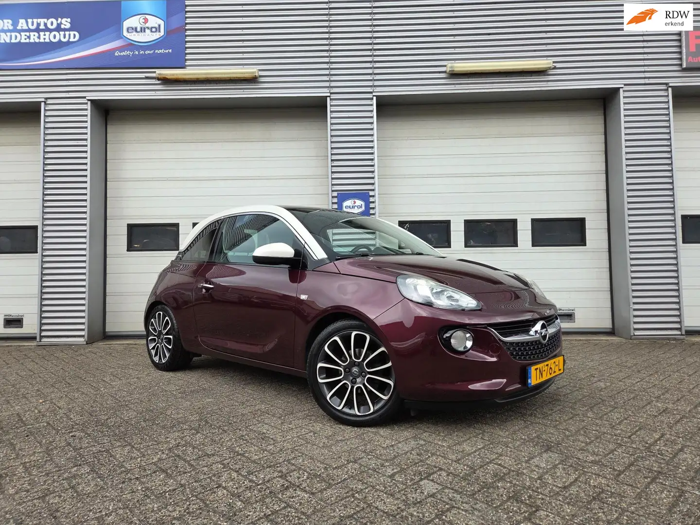Opel Adam 1.2 Glam |PANO|LEDER|CRUISE| Rood - 1