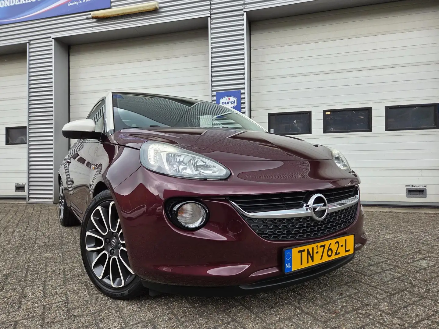 Opel Adam 1.2 Glam |PANO|LEDER|CRUISE| Rood - 2