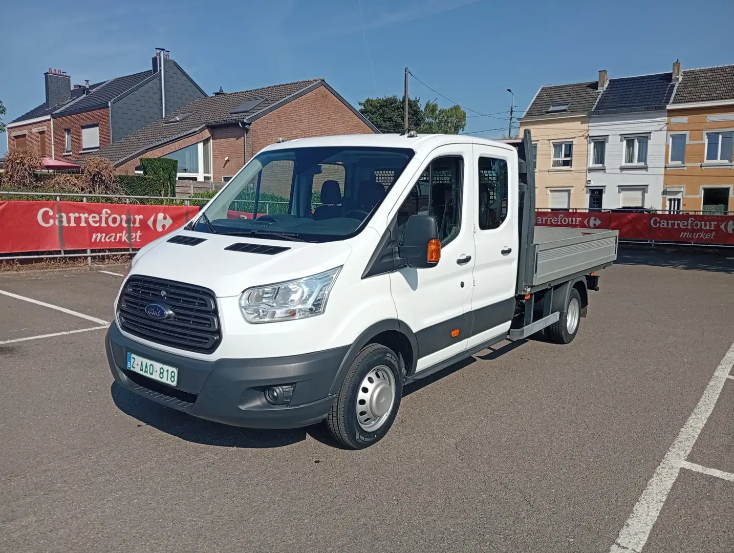 Ford Transit double cabine // roues jumelée // 43.000 km !! Blanc - 1