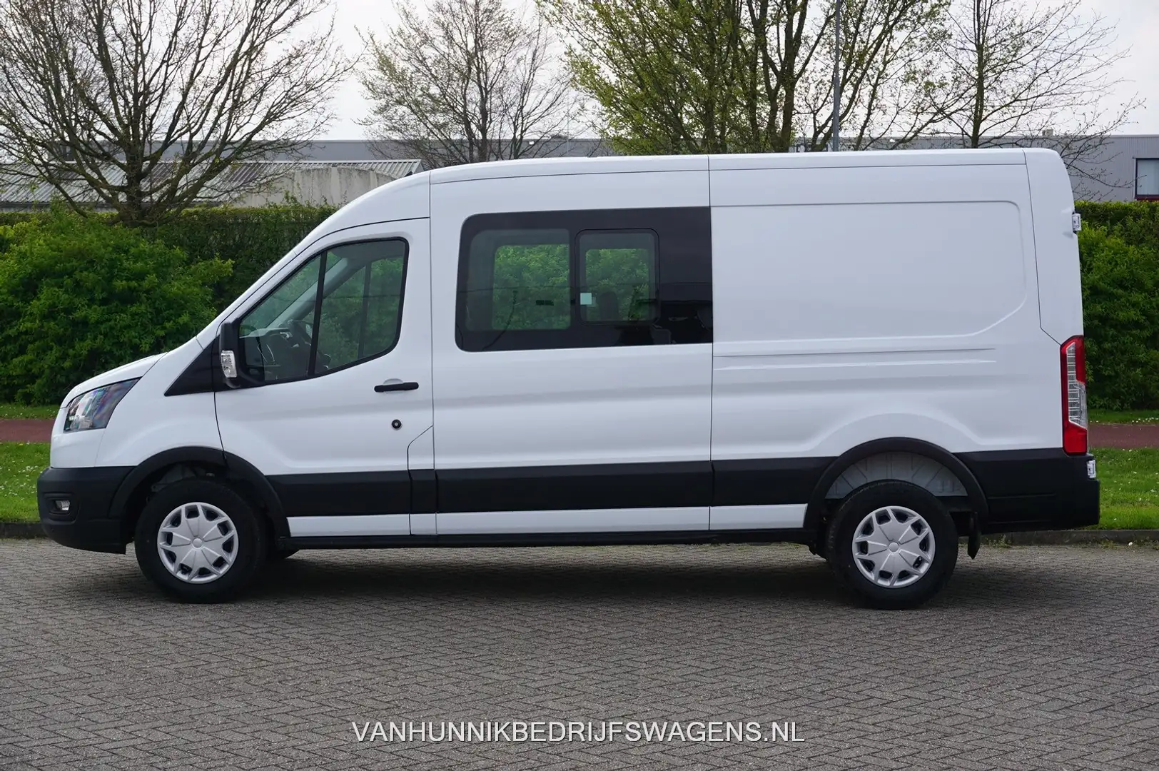 Ford Transit 350L 130PK L3H2 LDT Dubbel Cabine BPM VRIJ!! Clima Weiß - 2