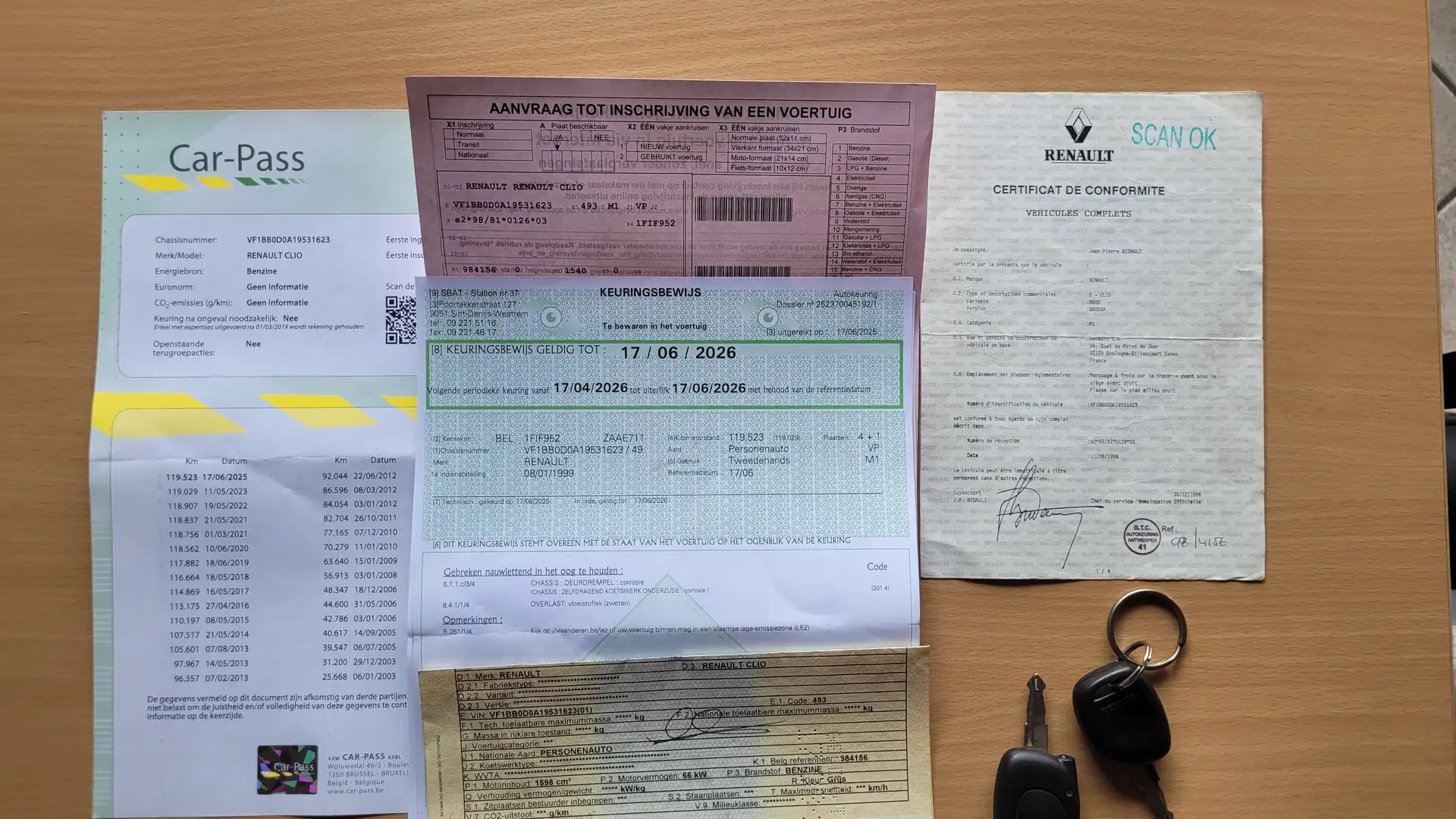 Renault Clio 1.6i AUTOMAAT AL GEKEURD ROOS FORM 119000km 1999 Gris - 2