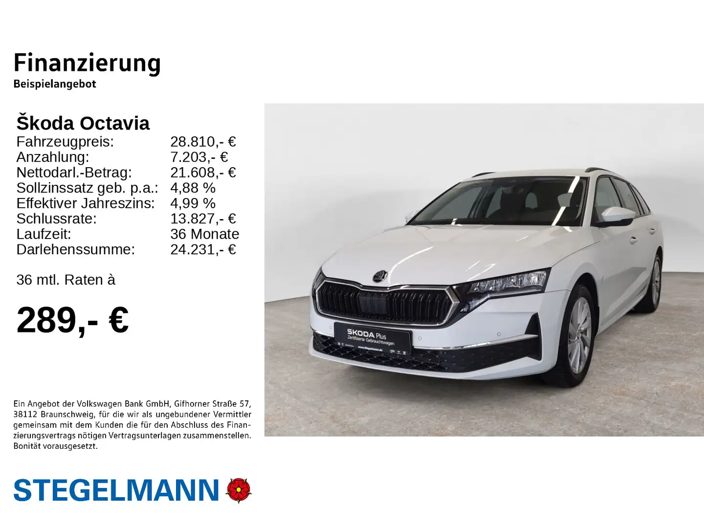 Skoda Octavia Combi 1.5 eTSI DSG Selection *Navi*LED*A Weiß - 2