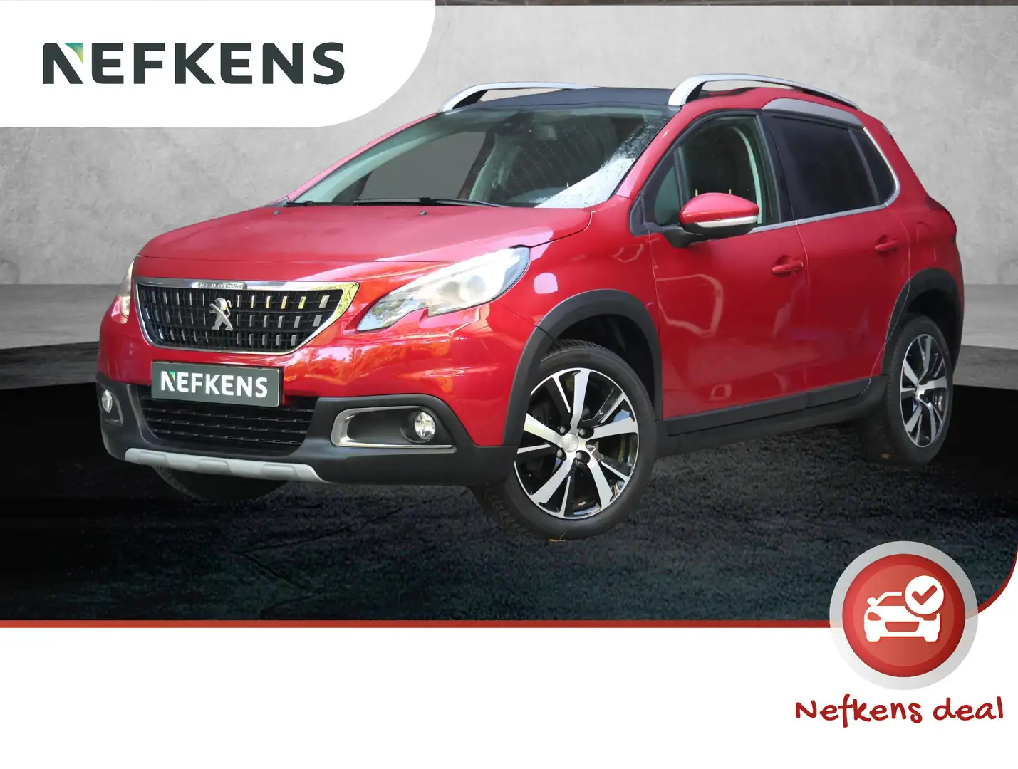 Peugeot 2008 SUV Allure 110pk Automaat | Panoramadak | Achterui Rood - 1