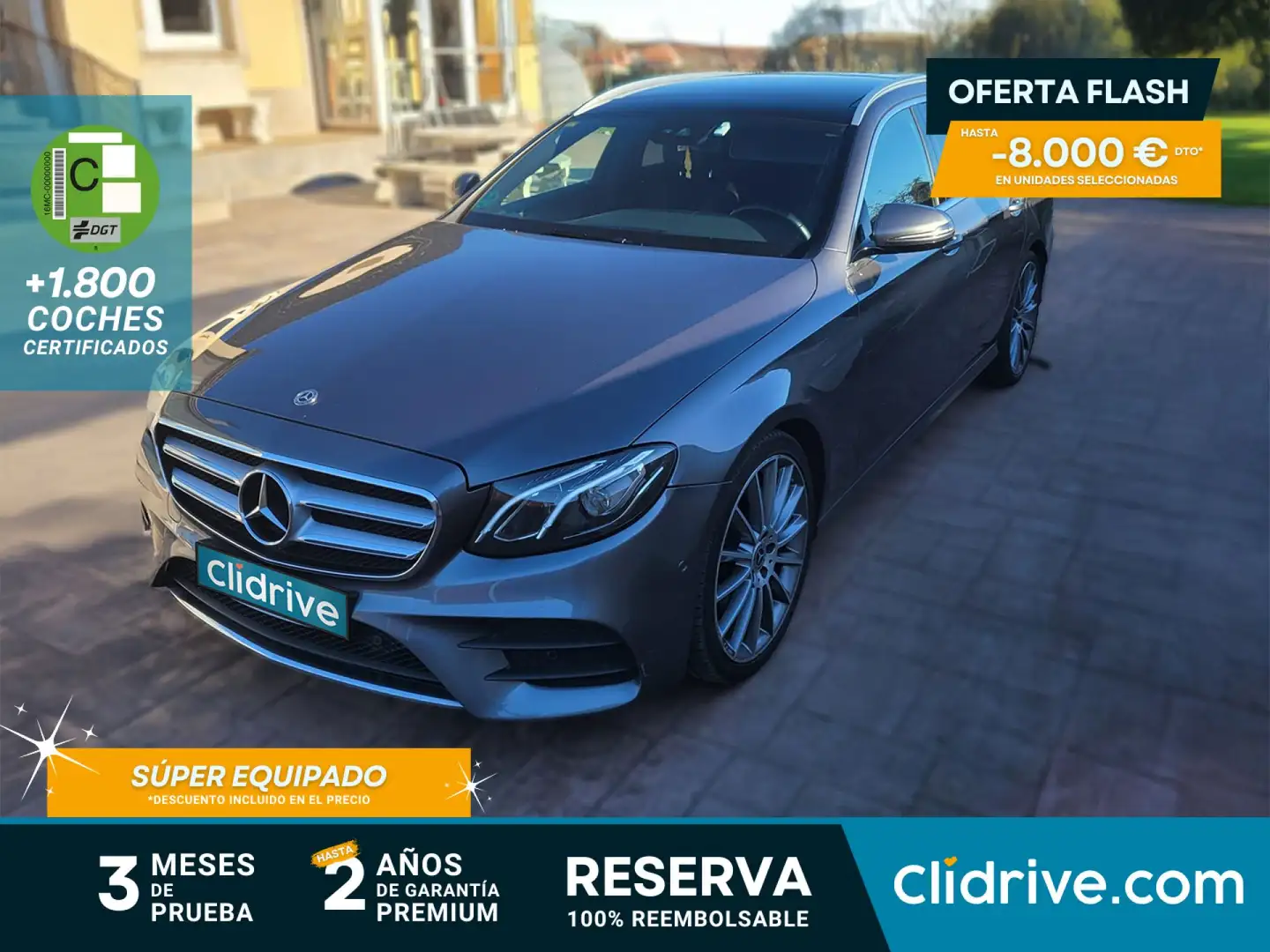 Mercedes-Benz E 220 d Estate Gris - 1
