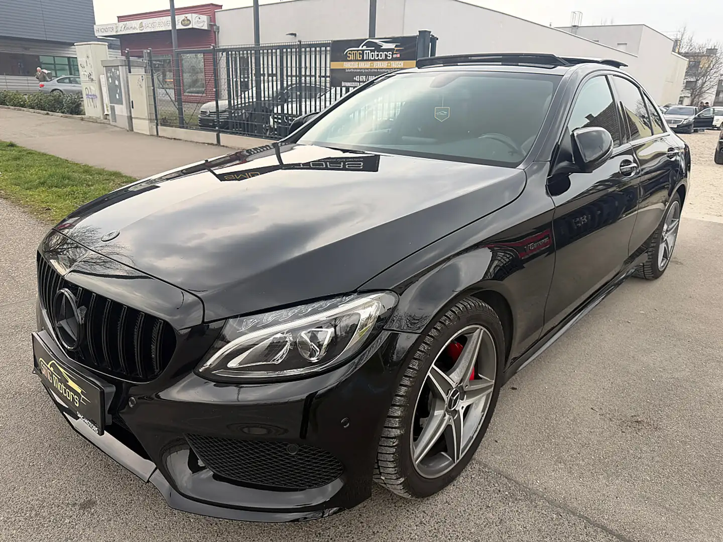 Mercedes-Benz C 220 d Avantgarde Aut. AMG C63S UMBAU/PANO/AMG FELGE... Schwarz - 2
