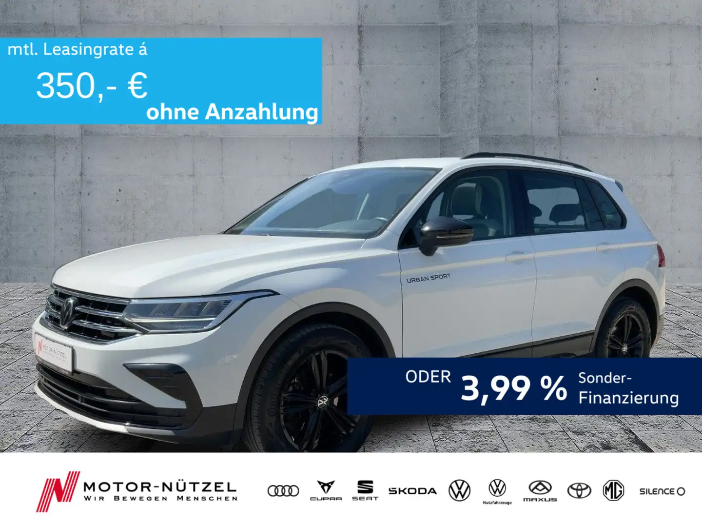 Volkswagen Tiguan 2.0 TDI DSG 4M URBAN SPORT LED+NAVI+AHK Wit - 1