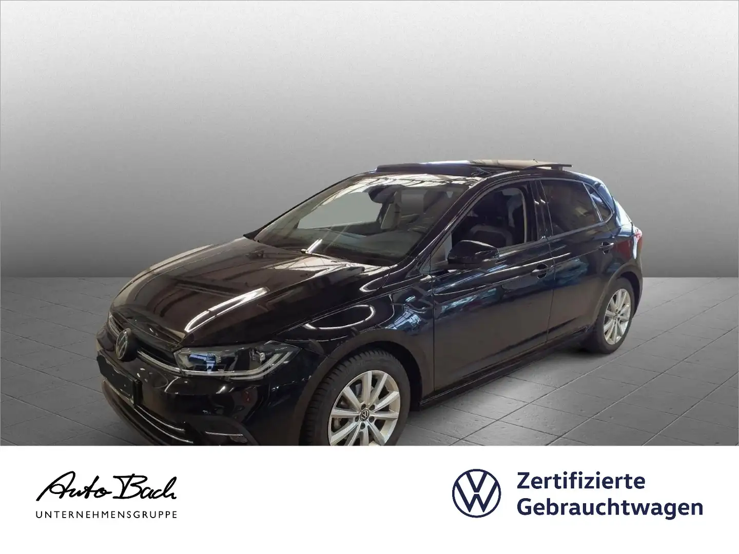 Volkswagen Polo 1.0 TSI Style DSG Navi LED Panorama ACC AHK Schwarz - 1