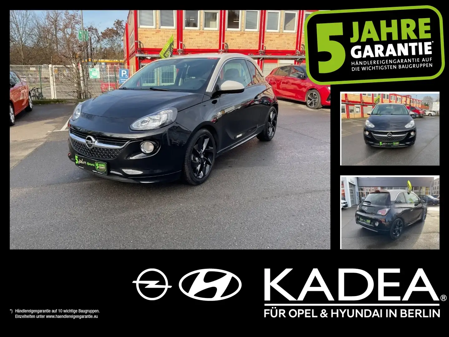 Opel Adam 1.4 Slam SHZ+Winterp.+KlimaA+LM+PDC+Sportp. Schwarz - 1