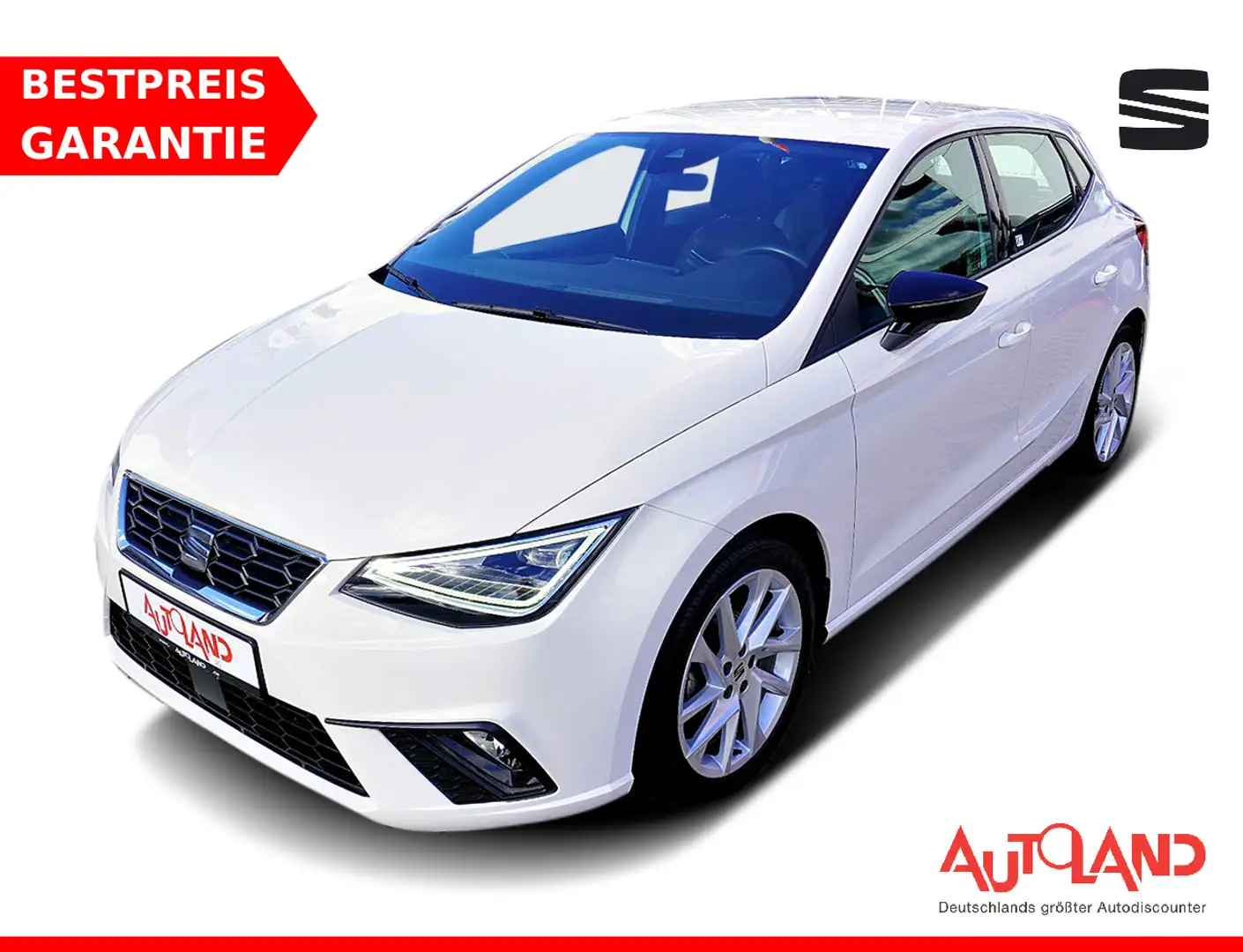 SEAT Ibiza 1.0 TSI FR VC LED Navi FullLink Sitzheizung Weiß - 1