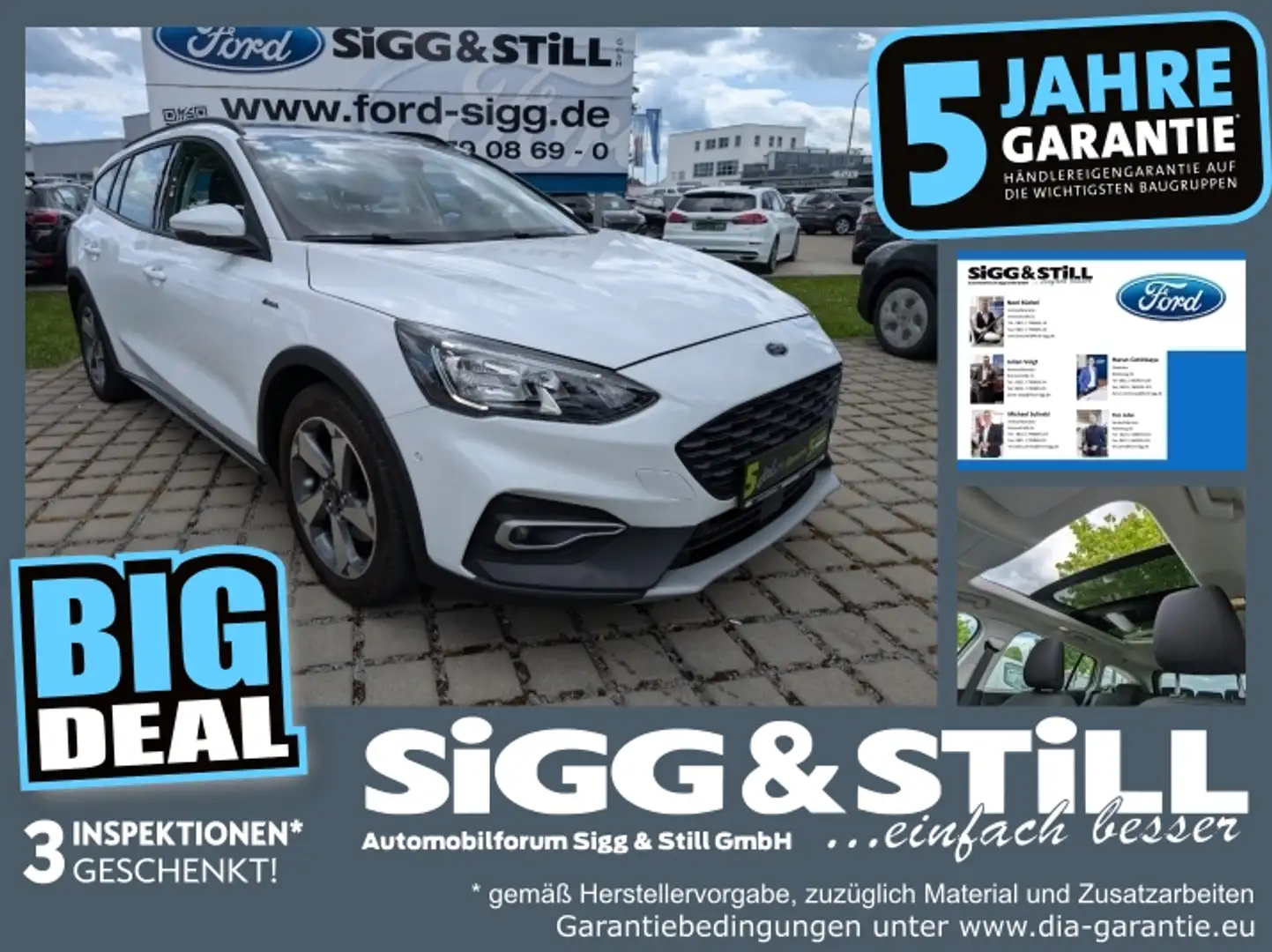 Ford Focus Turnier Active PANO*LED*B&O*NAV*SHZ*CAM*TWA Blanco - 1