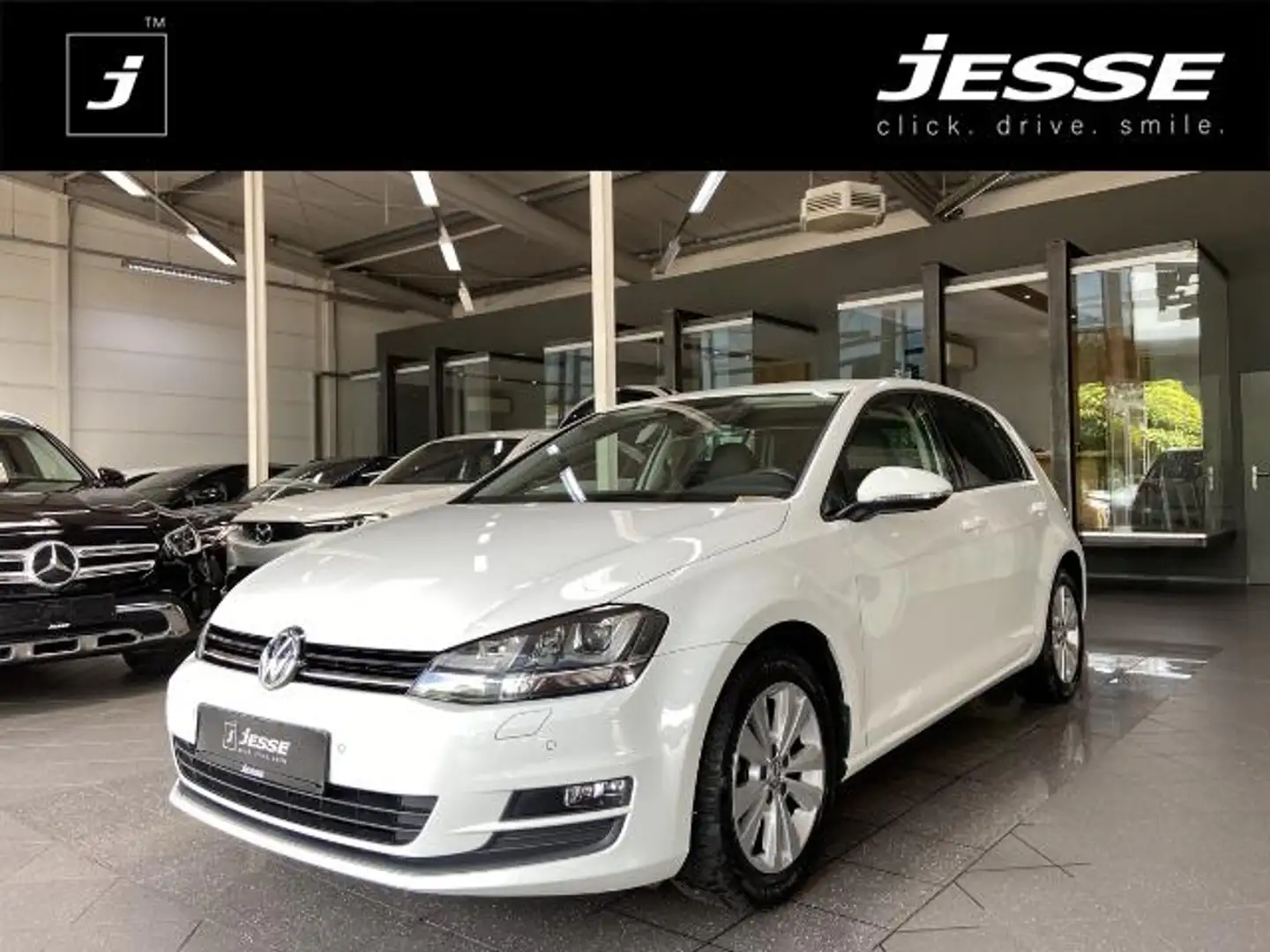 Volkswagen Golf VII 1.4 TSI Comfortline Bi-Xenon Navi SHZ PDC Blanc - 1