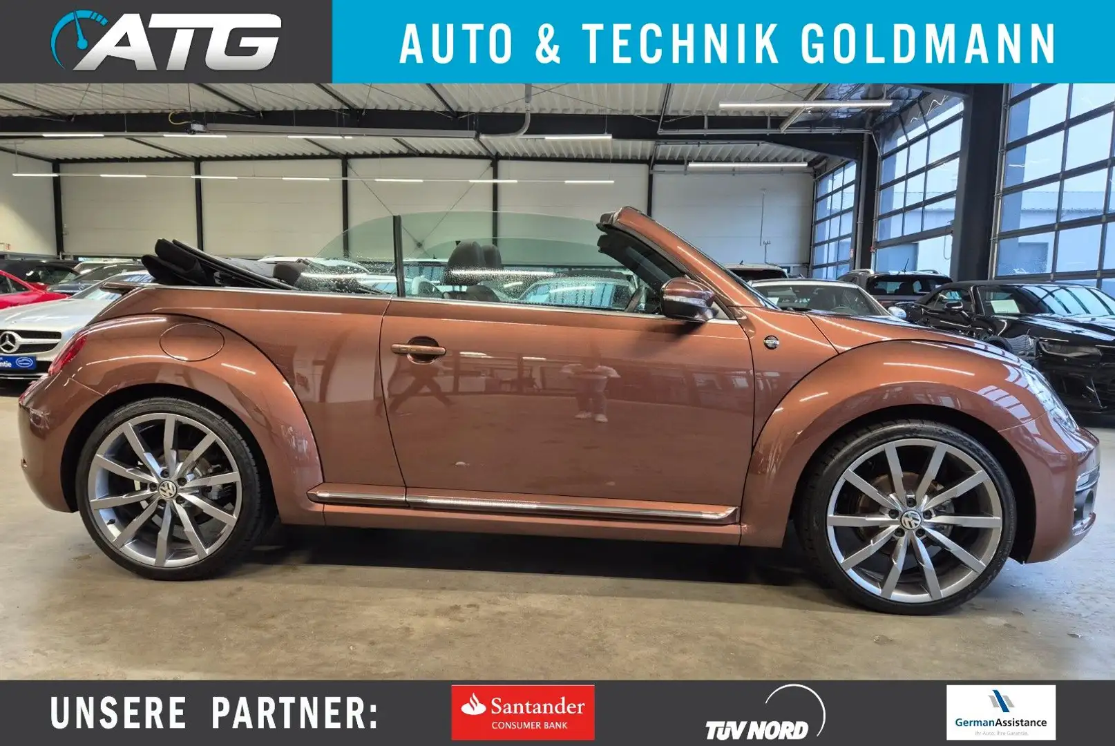 Volkswagen Beetle BEETLE CABRIOLET DESIGN NAVI XENON SHZ CAMERA Braun - 1