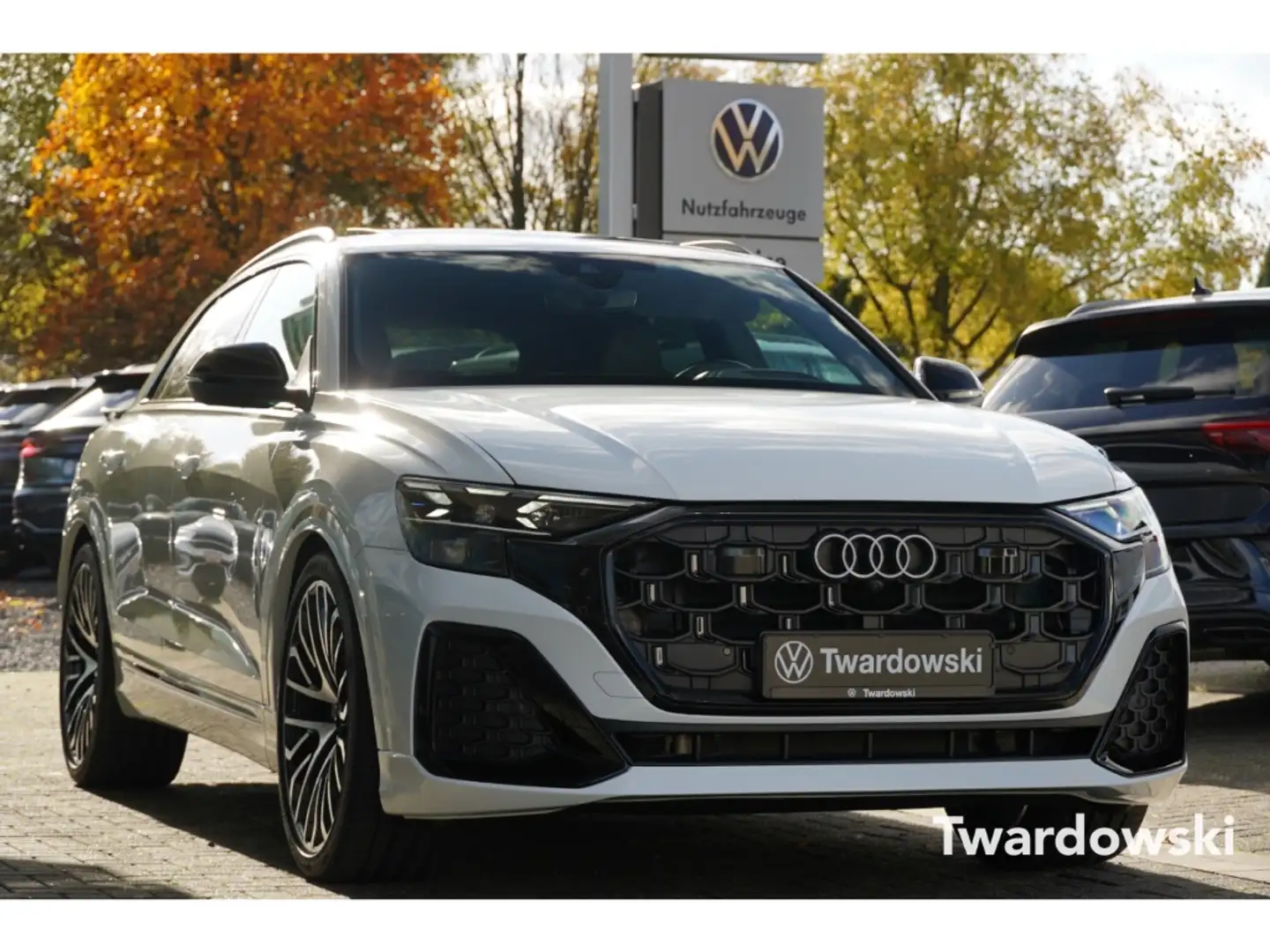 Audi Q8 S line ALLLENKUNG HUD Soft Raute 360 Pano AHK 23'' Weiß - 1