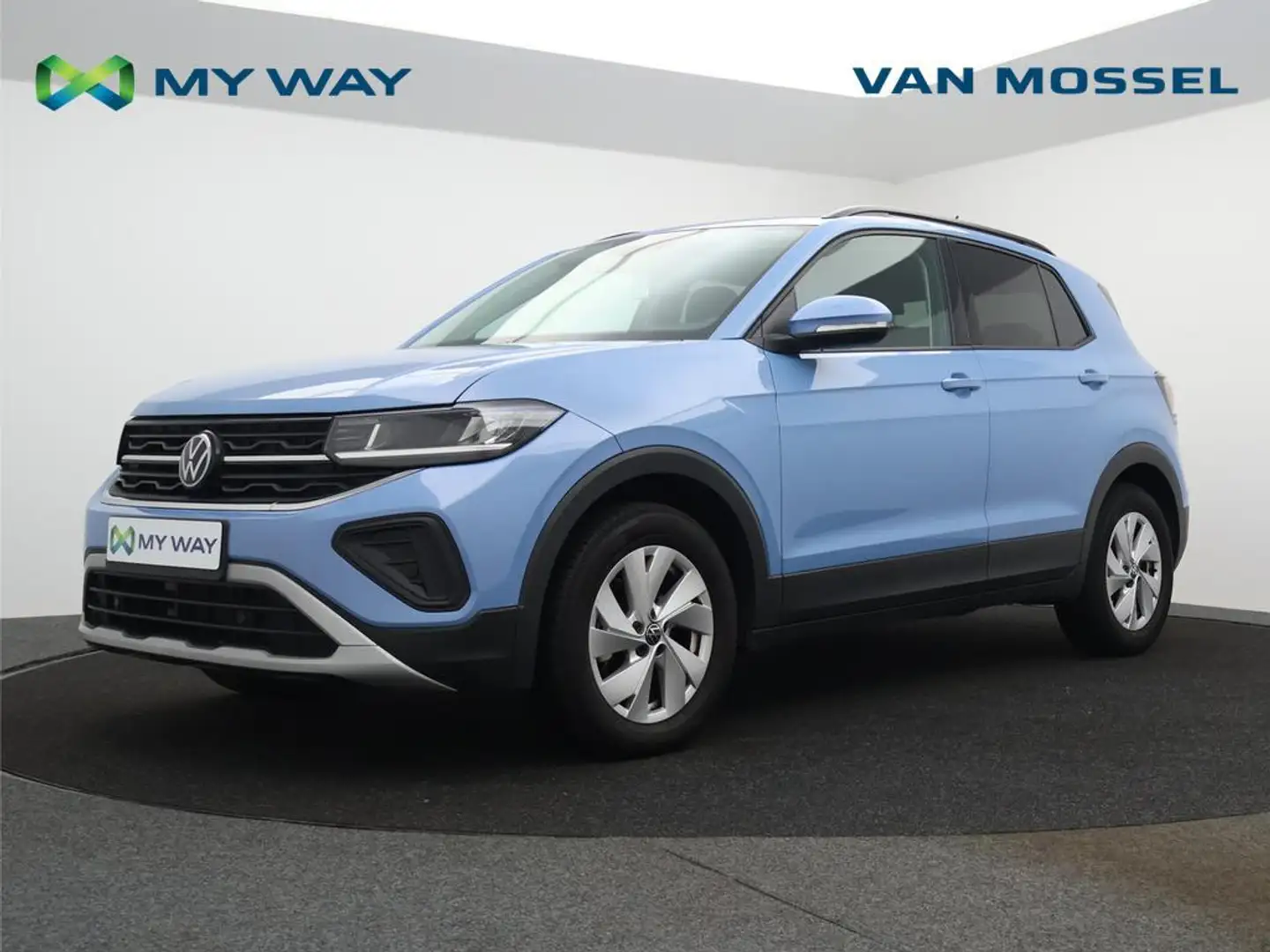Volkswagen T-Cross T-Cross 1.0TSI Life 115PK *AUTOMAAT*APP CONNECT*AD Blauw - 1