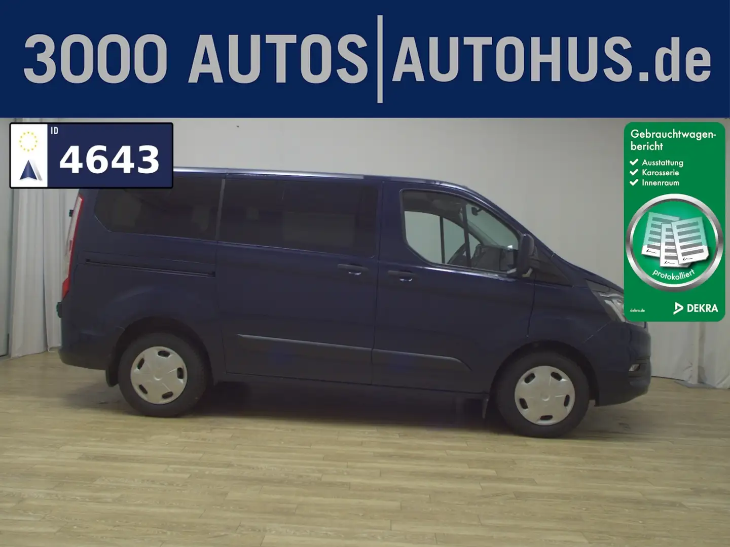 Ford Transit Custom 2.0 TDCi Trend 8-Sitze Klima PDC Bleu - 1