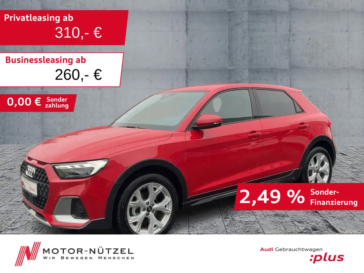 Audi A1 30 TFSI S-TR LED+NAVI+2xPDC+ACC+SHZ Rot - 1
